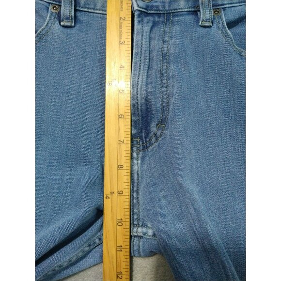 RVCA Jeans Mens 31 x 30 Blue Denim Daggers Straight Leg Mid Rise Skate Surf - Picture 4 of 10